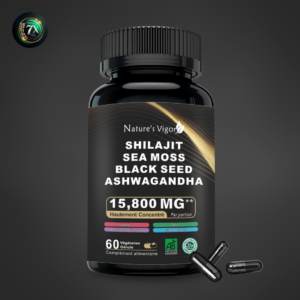 NATURE'S VIGOR Shilajit, Sea Moss, Black Seed & Ashwagandha